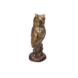 Estatua de búho de latón hecha a mano, artesanías de Metal de 600 GM para sala de estar, estudio, oficina, decoración de escritorio, té, mascota, pieza de exhibición - Product Image 2