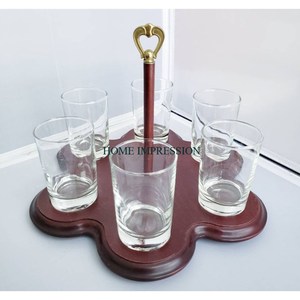 Wood <b>Glass</b> Rack Factory Direct Holiday Slotted Wooden <b>Shot</b> <b>Glasses</b> Storage Rack Best Quality Wood <b>Glass</b> Holder Black Color - Product Image 3