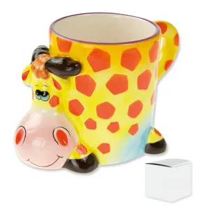 Tazza in Ceramica Personalizzata a Forma di Giraffa Maike, Gadget Unico per Amanti del Caffè - Product Image 1