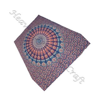 Tapiz de pared bohemio con Mandala, tapiz colgante de flores para la pared, decoración del hogar, de algodón - Product Image 1