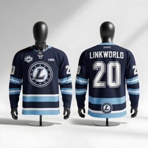 OEM Custom Logo Ice Hockey Jerseys Breathable 100% Polyester Sublimated Hockey Uniforms Style Jersey - Product Image 1