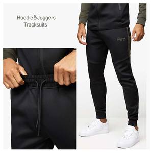 Ensemble de survêtement pour homme avec fermeture à cordon de serrage, personnalisable en gros, respirant, à capuche, pour l'hiver, veste et pantalon de jogging - Product Image 6