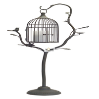 Cage métallique de luxe pour les oiseaux, accessoire pour animaux domestiques, grand gabarit, cage à oiseau, modèle de créateur, maille métallique Antique, vente en gros