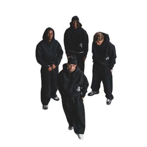 Conjunto de Sudadera con Capucha y Pantalones Deportivos de Algodón Grueso de Invierno de Alta Calidad Personalizados para Hombre - Product Image 5