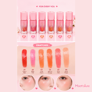 บลัชออนเนื้อครีมกันน้ำ สีชัด ติดทนนาน ให้ลุคธรรมชาติ สีชมพูอมแดง เหมาะกับทุกสีผิว - Product Image 2