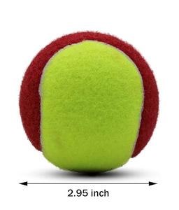Pelota DE TENIS suave para exteriores de goma de dos tonos de calidad superior, pelota de tenis presurizada de alto rebote, gran oferta transpirable - Product Image 2