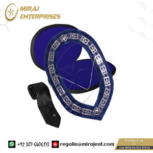 Collier en chaîne, étui et cravate en chaîne, ensemble maçonnique maître maçon tablier collier en chaîne-ensemble de bijoux maçonnique - Product Image 4