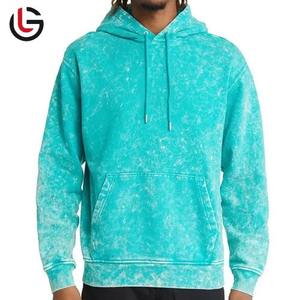 Custom Made premium quality Designer Pullover Streetwear Men's Full Sleeve Cotton Tie <b>Dye</b> Acid Wash Hoodie For Men Casual Boxy - Product Image 2