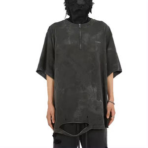 T-shirt personnalisé lavé à l'acide avec épaules tombantes Vêtements pour hommes Gym Wear Bulk mens t-shirts - Product Image 6