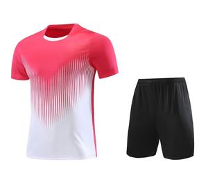 Conjunto de Uniforme de Fútbol Personalizado para Hombre, Transpirable, de Secado Rápido, Ligero, Antibacteriano, con Camiseta y Pantalones Cortos con Degradado Blanco, para Entrenamiento de Otoño - Product Image 6