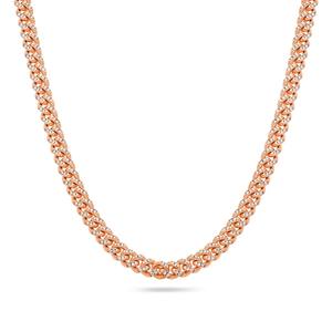 สร้อยคอเพชรที่ปลูกในห้องปฏิบัติการทองคำ10K สุดพิเศษมีสีทรงกลมแวววาว VVS2ชัดเจนเครื่องประดับดีไซน์หรูหราส่งออก - Product Image 3