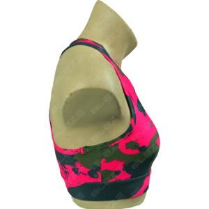 OEM Women's Lightweight High for Impact <b>Cross</b> Beauty Sport Bra New Tight <b>Tops</b> with Shockproof Halter Neck for Gym Wear - Product Image 4