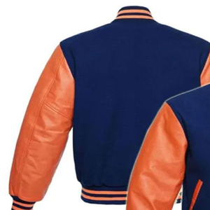 Veste universitaire à col montant à manches longues 2025 pour hommes, en toile de laine d'hiver, vêtements pour adultes - Product Image 3