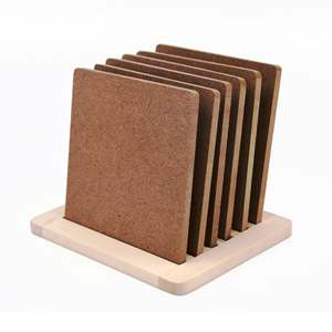 Handmade Classic <b>Wooden</b> <b>Coasters</b> Set with Bone and Brass Inlay Custom Wood <b>Coaster</b> Set Made in India - Product Image 3