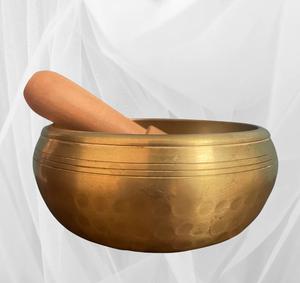 Bol chantant rond en laiton de conception attrayante meilleure vente bols chantants de yoga en laiton pur poli d'or de taille moyenne - Product Image 5