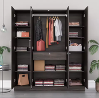 Prima Chambre à coucher de style européen moderne Armoire-penderie sur mesure Placard pour appartement