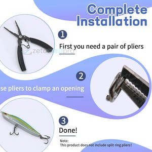 Anneaux de pêche pour pêcheurs, solides, fiables et résistants à la rouille pour leurres, anneaux de pêche haute performance - Product Image 4