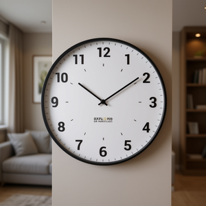 Reloj de Pared RAC1003 de 25 cm con Números Blancos y Plateados - Product Image 3