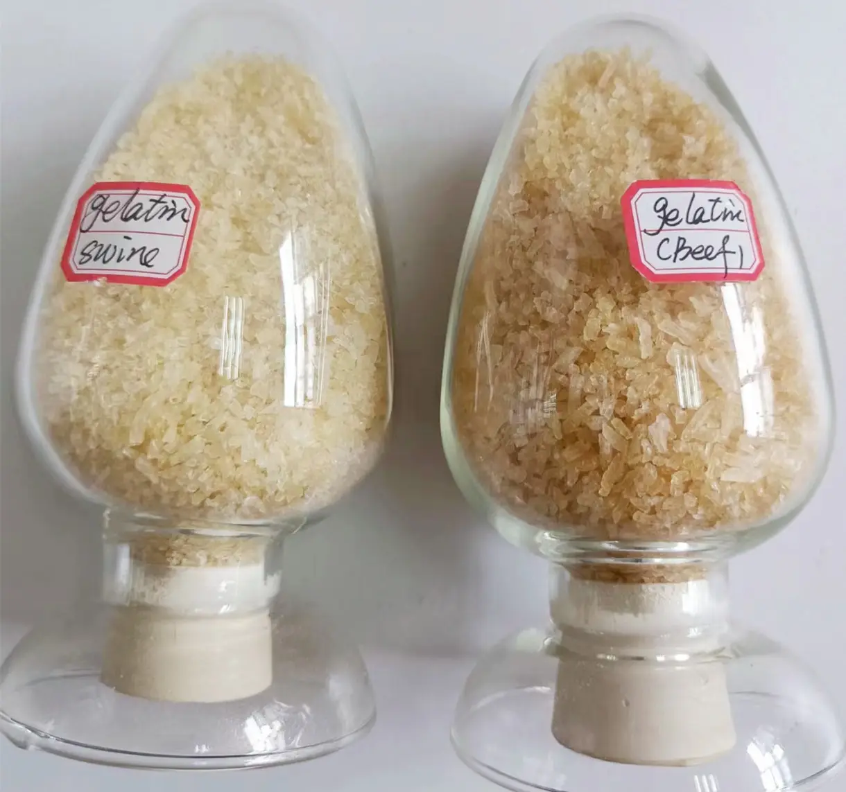 Cápsulas de gelatina vazias de gelatina bovina por atacado, grânulos de gelatina de qualidade alimentar para gomas de gelatina