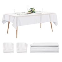 NIDY Élégant Protège-Table Rectangulaire Jetable Écologique Imperméable en Tissu Non-Tissé à Usage Unique pour Soins Personnels Quotidiens