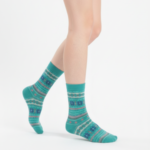 Vente en gros de chaussettes de haute qualité en coton bio à rayures colorées pour femmes Votre logo en Turquie OEM de marque personnalisée et écologique - Product Image 5