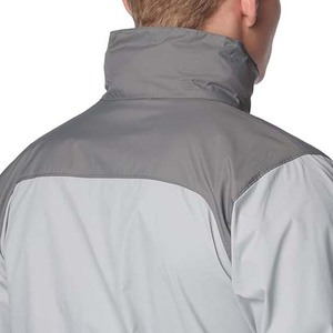 OEM diseño de logotipo personalizado estilo de la calle Hombre chaqueta de lluvia nueva llegada dos tonos contraste de color con capucha 450g cortavientos impermeable - Product Image 6