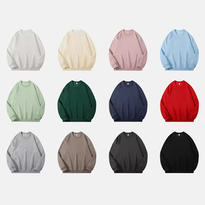 Nouveaux sweats à capuche pour hommes, poids lourd, design personnalisé, sweat-shirt en coton, col rond, motif uni, automne, polyester, coton, teinture unie, OEM - Product Image 3