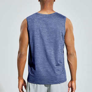 Camiseta sin mangas informal de verano para hombre, chaleco de ajuste urbano sin mangas para Fitness, gimnasio, playa, correr - Product Image 4