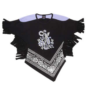 Camiseta estampada de media manga para niñas - Negra - Product Image 1