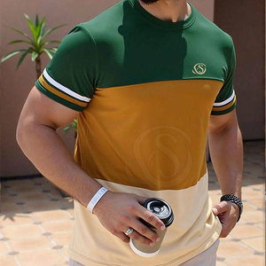 T-shirts pour hommes de qualité supérieure, professionnels, solides et élégants, avec logo personnalisé, style écologique, vente en gros, best-sellers, 100% coton - Product Image 3