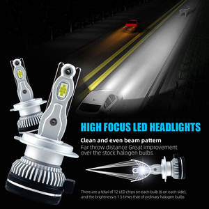 OEM personalizado Led bombillas de luz de coche 90W Luces Para Autos 9005 9006 H1 H3 H7 H11 Led faros para coche 12V - Product Image 6