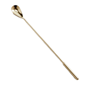 Cuillère à bar en laiton, qualité exclusive, artisanat, accessoires de cuisine, manche long, design moderne - Product Image 1