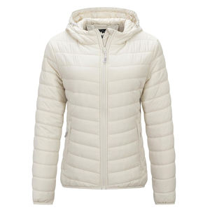 Chaqueta acolchada corta cortavientos de corte regular superventas para mujer/chaqueta acolchada de manga larga de último diseño - Product Image 1