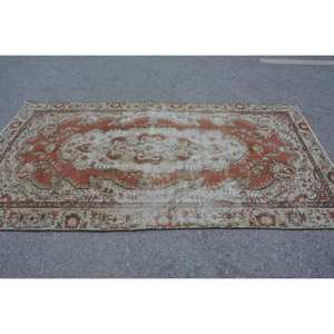 Tapis en laine Beige Orange classique 4.6x8.8 pieds Vintage Design turc Patchwork salon tapis Latex pour couloir tapis ensembles - Product Image 3