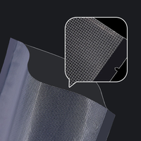 Sacs sous vide en plastique transparent texturé, résistants à la chaleur, pour le stockage des aliments, hermétiques, design gaufré, impression en gravure pour la viande fraîche