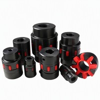 Accouplement d'arbre de moteur électrique en acier en forme de prune personnalisable OEM mâchoire hydraulique de moteur à cannelure élastique rigide à couple élevé