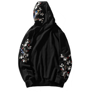 Sudadera con capucha bordada con logotipo personalizado Venta al por mayor Sudadera con capucha bordada pesada de calidad superior Sudadera con capucha bordada en blanco - Product Image 5