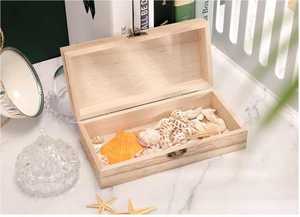 กล่องเก็บไม้เนื้อแข็งที่เงียบสงบทำจากอะคาเซียและไม้สนพร้อมกล่องงานฝีมือพิมพ์เคลือบเหมาะสำหรับใช้ในบ้าน - Product Image 3