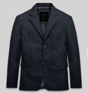 Veste en cuir unisexe modèle 2026 – Écologique, respirante, coupe-vent, col montant, logo frontal, style vintage - Product Image 5