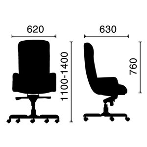 Silla Ejecutiva de Cuero Premium con Base de Madera y Diseño Ergonómico - Luxy 01 HOGVP024 - Product Image 6