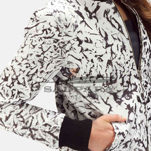 Vestes Authentiques pour Femmes en Cuir Véritable de Peau de Mouton Impression de Logo Personnalisé Style Streetwear Conception Légère et Respirante - Product Image 6