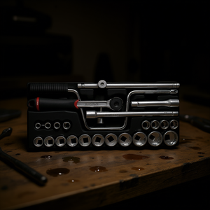 Ensemble d'outils Usag de 30 pièces avec clé à cliquet et douilles - Product Image 3