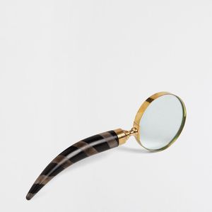 Loupe au design élégant avec poignée en corne Lecture et inspection précises Loupe à main en laiton - Product Image 6