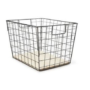 Deux étages moderne de haute qualité maison décorative classique fait à la main Base en bois stockage noir fil de fer panier de fruits - Product Image 6