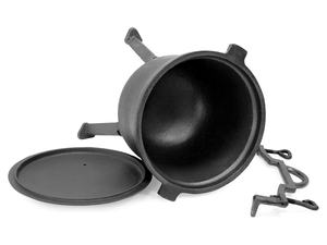 Pot de calfeutrage en <span class=keywords><strong>fonte</strong></span> préfabriquée/émaillée de 15l, Pot de chasse en <span class=keywords><strong>fonte</strong></span> d'afrique du sud avec pieds sur un feu ou un brûleur à gaz - Product Image 2