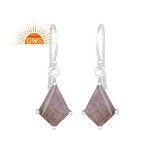 Pendientes colgantes de piedras preciosas de labradorita Natural de plata de ley fina de último diseño, joyería personalizada para mujer, regalo para ella - Product Image 1