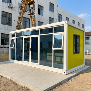 Maisons modulaires préfabriquées de luxe, spacieuses, portables, à deux chambres, bureau, jardin, montage facile, véranda en verre, maisons conteneurs - Product Image 1