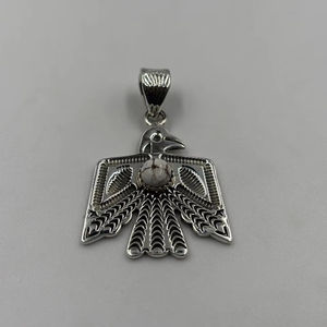 Colgante turquesa de joyería bohemia de Plata de Ley 925 con diseño de varias piedras para bodas y regalos de mujer - Product Image 1