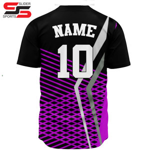 Gran oferta, camisa de béisbol raglán de poliéster 100% en blanco personalizada/camiseta de béisbol personalizada con botones - Product Image 2