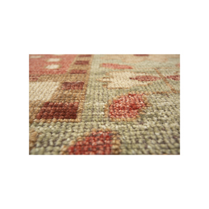Tapis en laine noué à la main Erbe Blue AKWL-1438 9x12, motif médaillon rectangulaire pour la décoration de la maison et du salon - Product Image 3